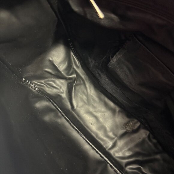 Vintage Longchamp Le Pliage Black Nylon Exterior Extra Large Shoulder Bag - Picture 11 of 14